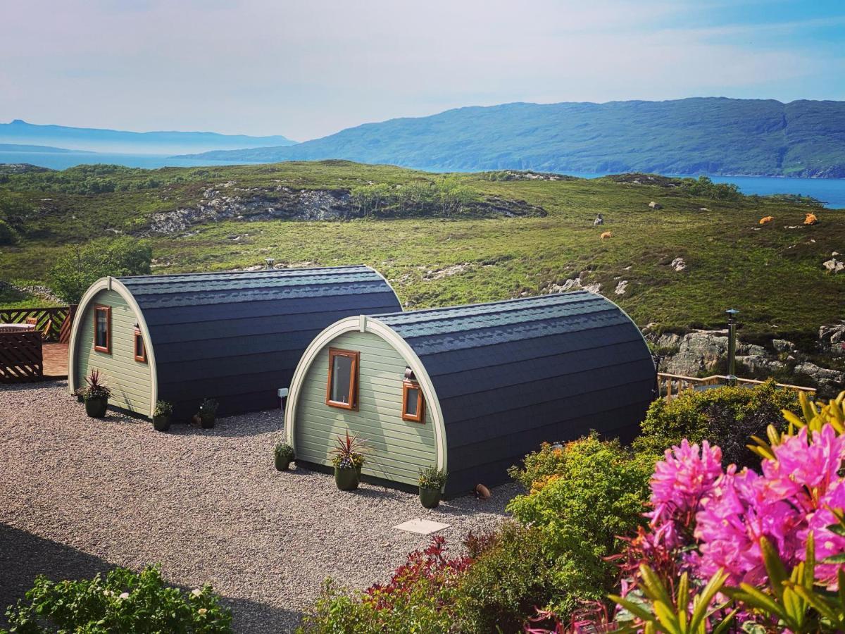 Duirinish Pods With Private Hot Tubs And Duirinish Bothy With No Hot Tub Villa Plockton Exterior photo