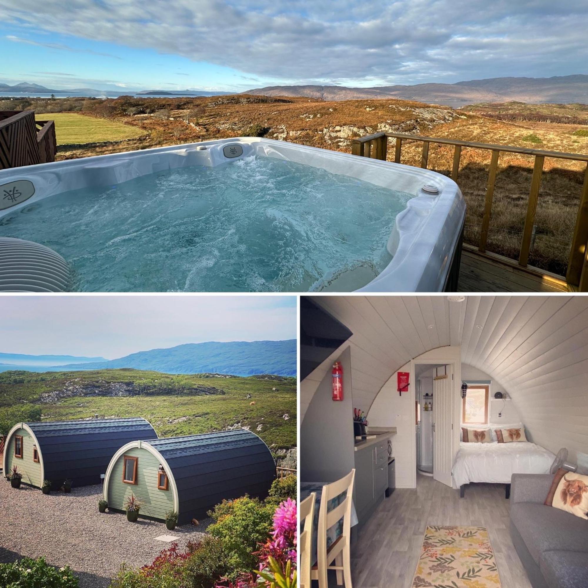 Duirinish Pods With Private Hot Tubs And Duirinish Bothy With No Hot Tub Villa Plockton Exterior photo